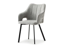 Produkt: Krzesło corbet szary tkanina, podstawa czarny