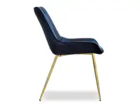 Luksusowe krzesło z welurowym siedziskiem ADEL granat - profil