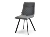 Produkt: Krzesło amanda grafit skóra-ekologiczna, podstawa czarny