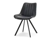 Produkt: Krzesło brita czarny skóra ekologiczna, podstawa czarny