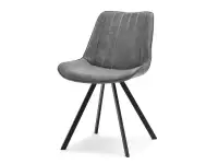 Produkt: Krzesło brita szary skóra ekologiczna, podstawa czarny
