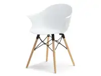 Produkt: Krzesło cloud wood biały tworzywo, podstawa buk