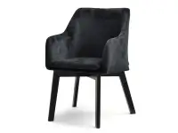 Produkt: krzesło dori-wood czarny welur, podstawa czarny