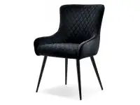 Produkt: Krzesło emanu czarny welur, podstawa czarny