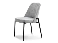 Produkt: Krzesło ernest szary tkanina, podstawa czarny