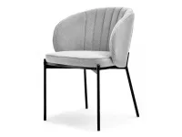 Produkt: Krzesło felice szary tkanina, podstawa czarny