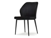 Produkt: Krzesło gaspar czarny welur, podstawa czarny