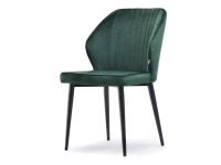 Produkt: Krzesło gaspar zielony welur, podstawa czarny