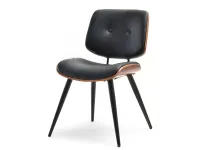 Produkt: Krzesło gizmo orzech skóra ekologiczna, podstawa czarny