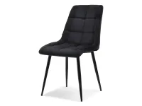 Produkt: Krzesło hugo czarny welur, podstawa czarny