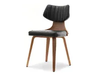 Produkt: Krzesło idris orzech-czarny skóra ekologiczna, podstawa orzech