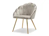 Produkt: krzesło lisa-chair platyna welur, podstawa złoty