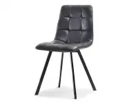 Produkt: Krzesło lugo czarny tkanina cowboy, podstawa czarny