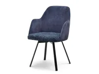 Produkt: krzesło lui-rot ciemny-granat tkanina, podstawa czarny