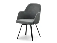 Produkt: krzesło lui-rot grafit tkanina, podstawa czarny