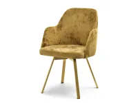Produkt: krzesło lui-rot złoty welur, podstawa złoty