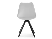 Krzesło z tworzywa LUIS ROT biało - czarne - tył