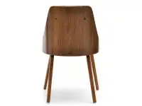 Tapicerowane krzesło z giętgo drewna MAGNUM orzech czarny - tył