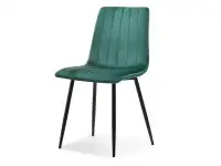 Produkt: Krzesło megan zielony welur, podstawa czarny