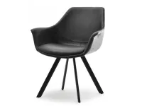 Produkt: Krzesło mira czarny skóra ekologiczna, podstawa czarny