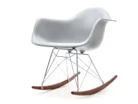 Produkt: Krzesło bujane mpa roc szary tworzywo, podstawa chrom-buk