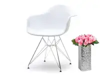 Krzesło z tworzywa inspirowane MPA ROD białe