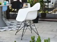 Tanie krzesło na taras MPA ROD białe