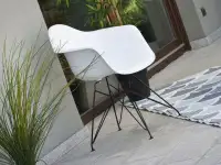 Tanie krzesło na taras MPA ROD białe