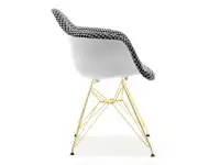 Designerskie krzesło glamour pepitka złota noga MPA ROD TAP - profil