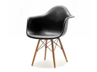 Produkt: Krzesło mpa wood czarny tworzywo, podstawa orzech