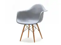 Produkt: Krzesło mpa wood szary tworzywo, podstawa orzech