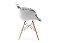 Krzesło tapicerowane do jadalni MPA WOOD TAP PATCHWORK 2 - profil