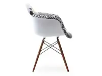 Krzesło tapicerowane do jadalni MPA WOOD TAP PATCHWORK 2 - profil