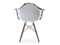 Krzesło tapicerowane do jadalni MPA WOOD TAP PATCHWORK 2 - tył