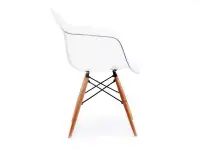 Krzesło z tworzywa MPA WOOD transparentne - profil