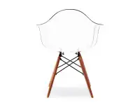 Krzesło z tworzywa MPA WOOD transparentne - tył