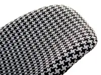 Fotel bujany tapicerowany tkaniną MPC ROC TAP pepitka - oparcie