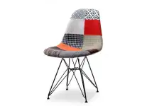 Produkt: Krzesło mpc rod tap patchwork 1 tkanina, podstawa czarny