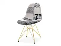 Produkt: Krzesło mpc rod tap patchwork 2 tkanina, podstawa złoty