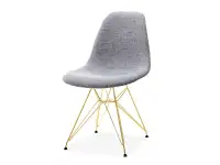 Produkt: Krzesło mpc rod tap szary tkanina, podstawa złoty