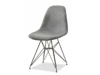 Produkt: Krzesło mpc rod tap szary welur, podstawa czarny