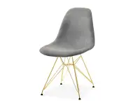 Produkt: Krzesło mpc rod tap szary welur, podstawa złoty
