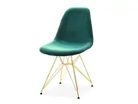 Produkt: Krzesło mpc rod tap zielony welur, podstawa złoty