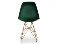 Krzesło tapicerwoane MPC ROD TAP zielony-miedź - tył