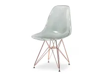 Produkt: Krzesło mpc rod transparentny dymiony tworzywo, podstawa miedź