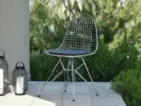 Produkt: Krzesło tarasowe mpc wire rod chrom skóra ekologiczna, podstawa chrom