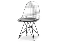Produkt: Krzesło mpc wire rod czarny-czarny skóra ekologiczna, podstawa czarny