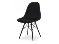 Produkt: Krzesło mpc wood tap czarny welur, podstawa czarny