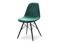 Produkt: Krzesło mpc wood tap zielony welur, podstawa czarny