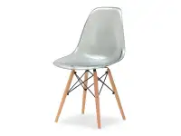 Produkt: Krzesło mpc wood transparentny dymiony tworzywo, podstawa buk